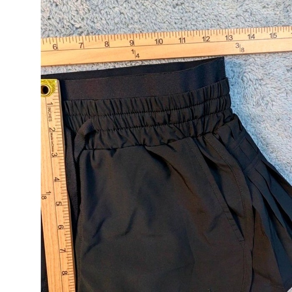 JoyLab Black Pleated Side Woven Athletic Shorts Size XS 3" Inseam Flowy Running - Picture 9 of 10